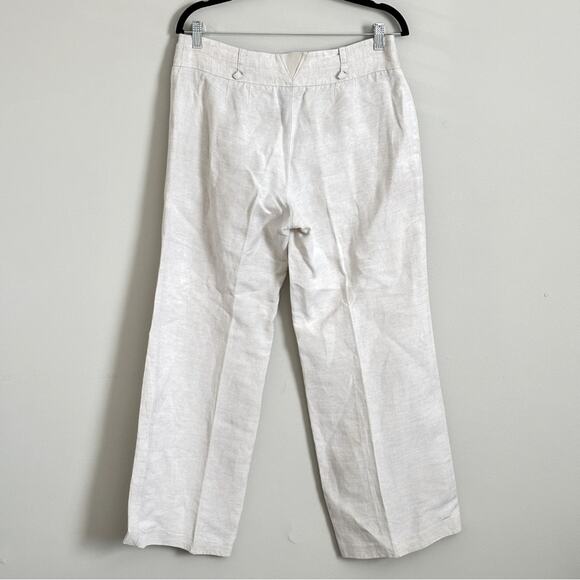 Alfani Women’s Relaxed Fit Wide Leg Resort Wear Linen Pants, Size 10 - Picture 5 of 7